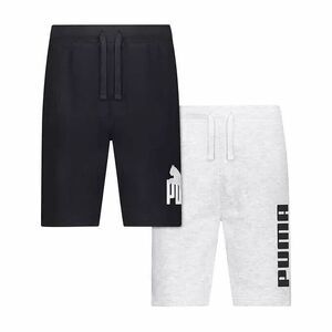 PUMA Shorts Set Boys M (10/12) 2pk Gray Black All Day Comfort Youth